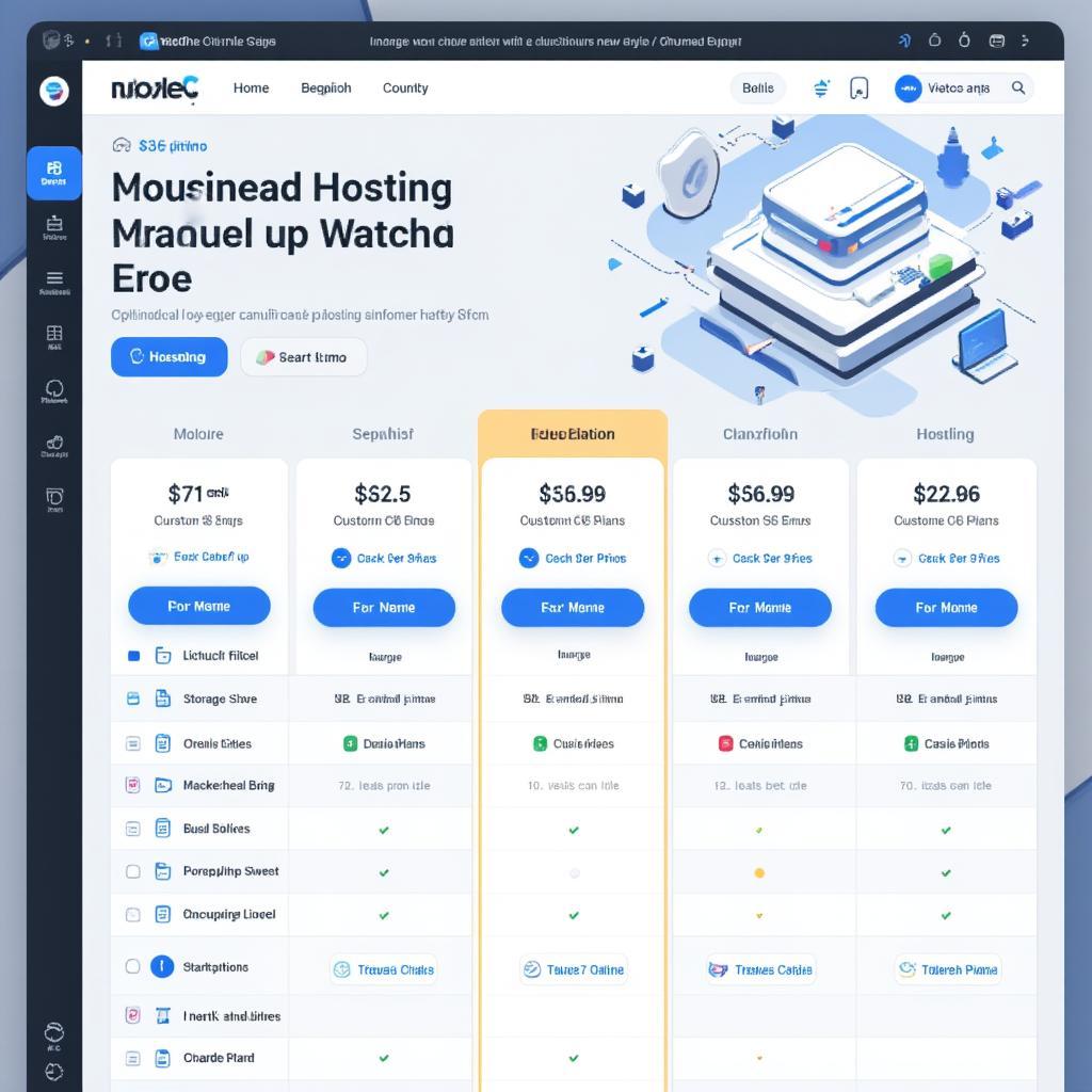 Bảng giá hosting lựa chọn tối ưu