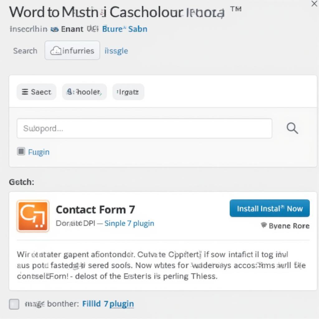 Cài đặt Contact Form 7