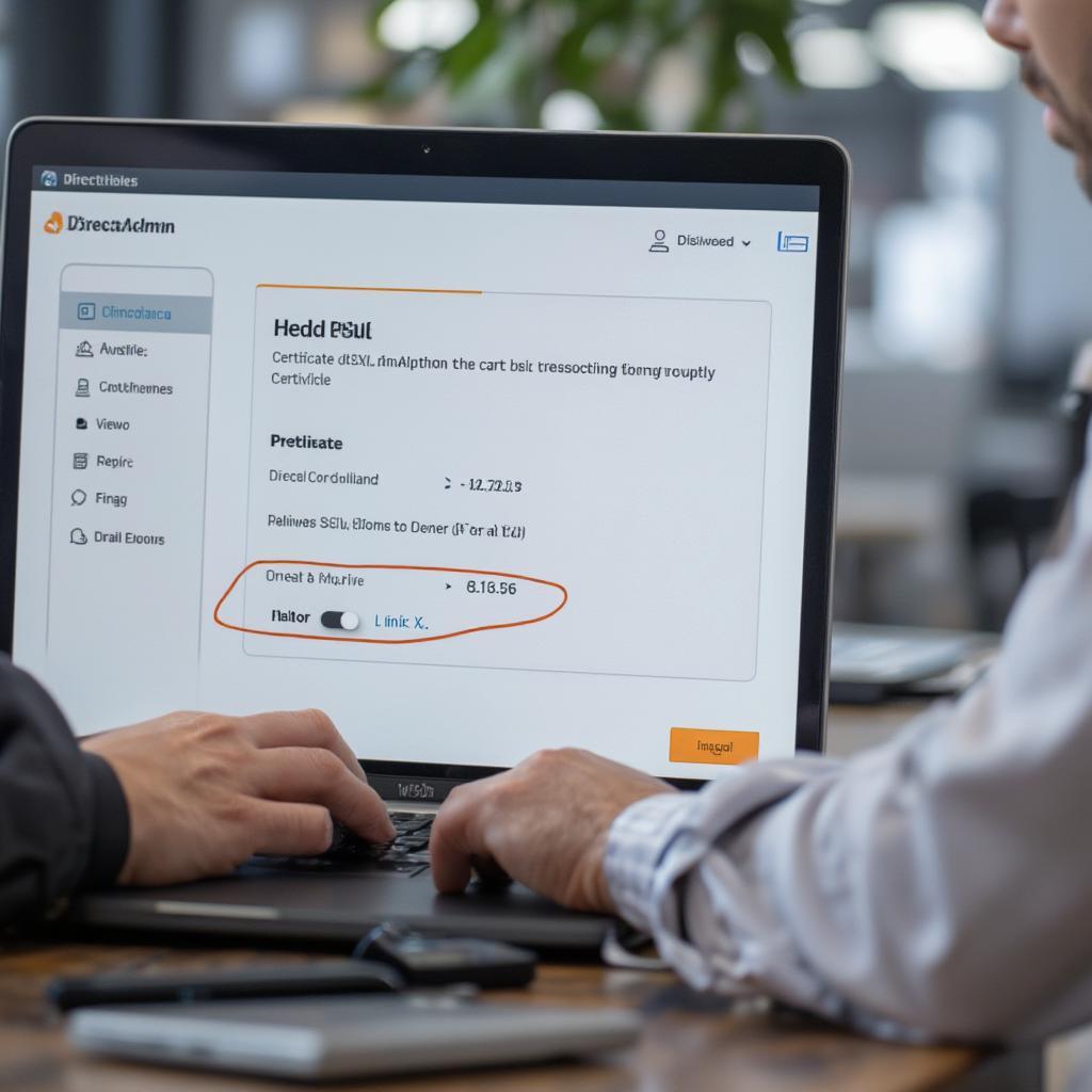Cài đặt SSL DirectAdmin