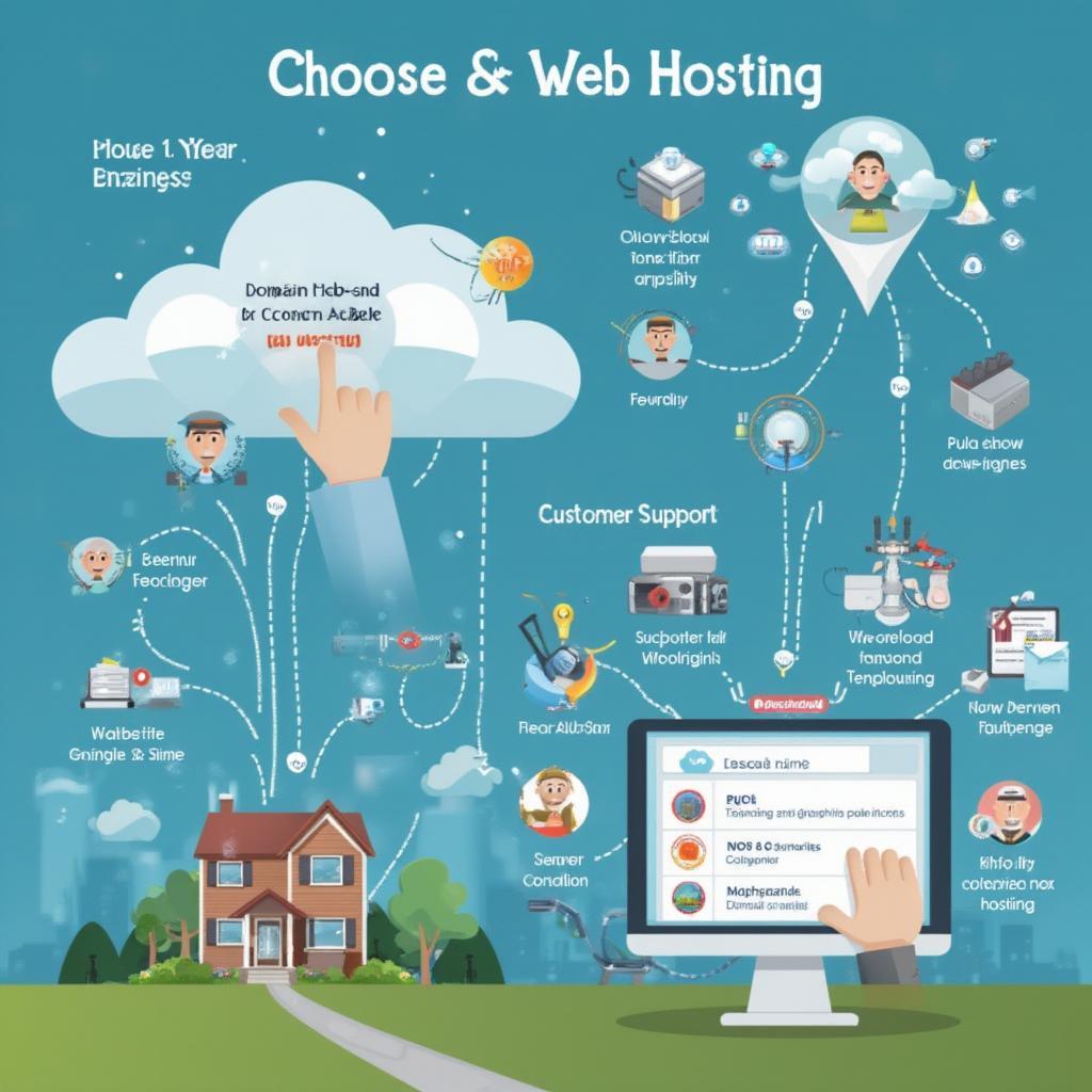 Chọn Domain và Hosting