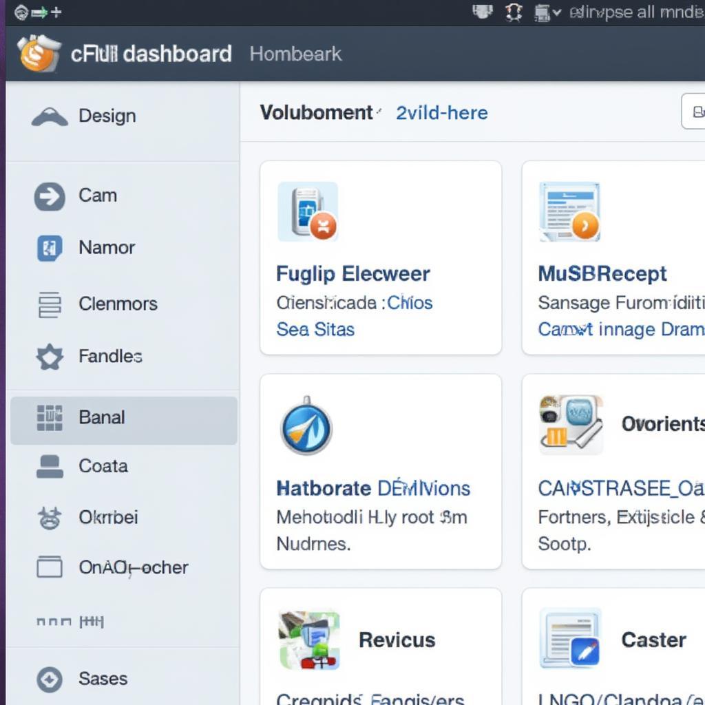 Giao diện CPanel Linux