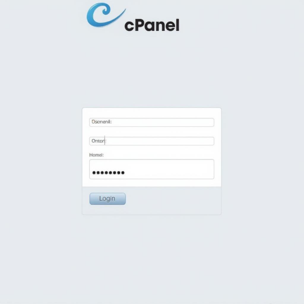 Đăng nhập CPanel