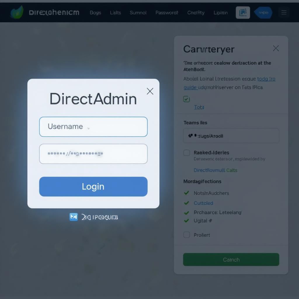 Đăng nhập DirectAdmin