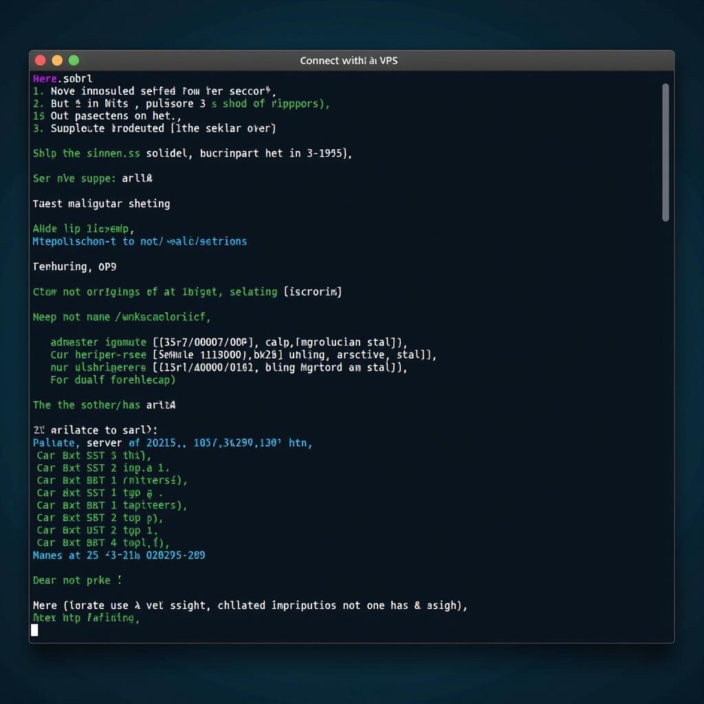 Kết nối SSH VPS