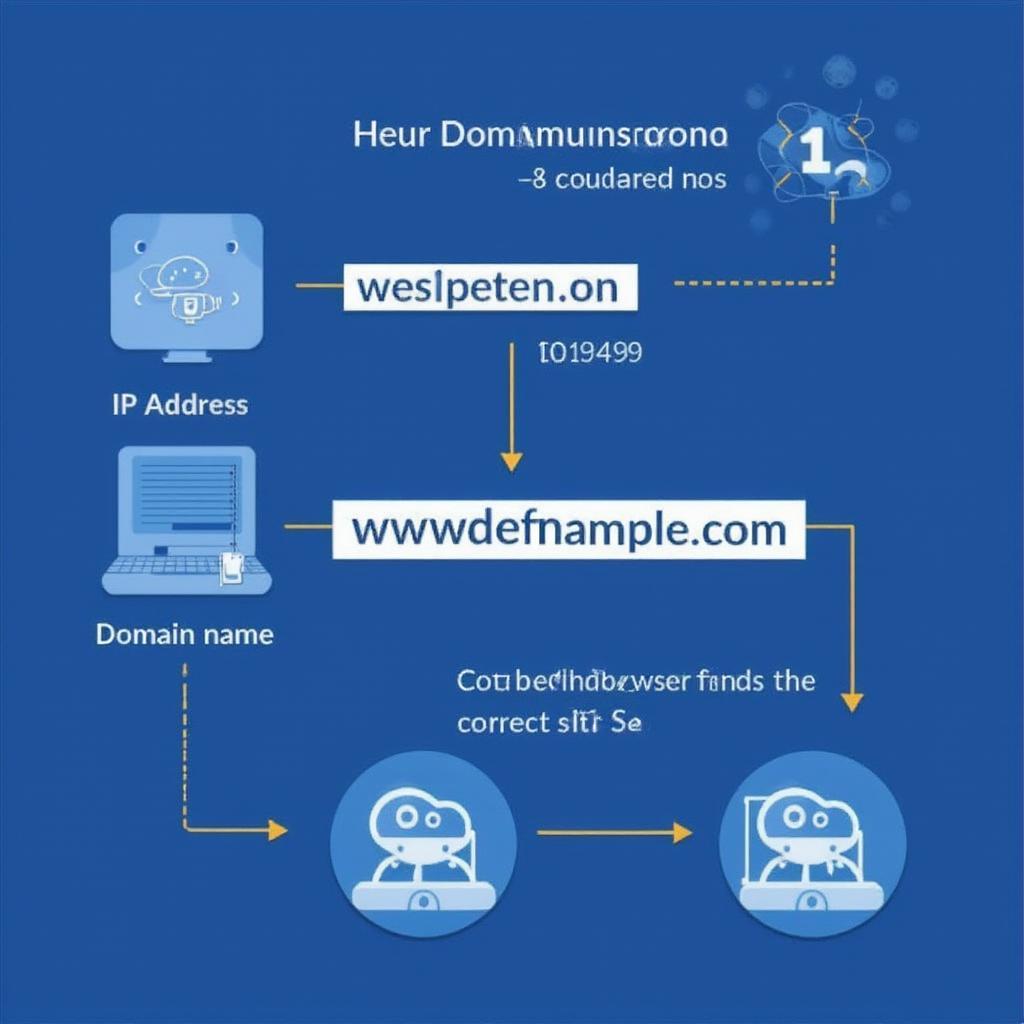 Mô tả liên kết giữa domain và IP